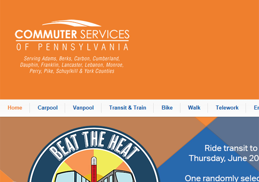 pa commuter services screen